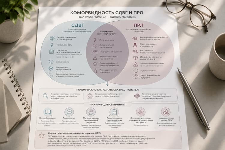 СДВГ и пограничное расстройство личности. Что известно об этой коморбидности?