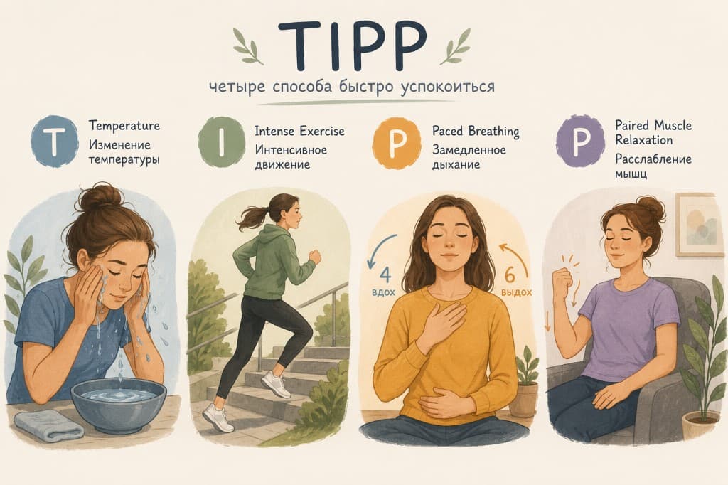 Навык TIPP. Как быстро снизить накал сильных эмоций?